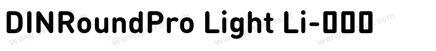 DINRoundPro Light Li字体转换